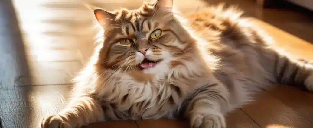 gato peludo